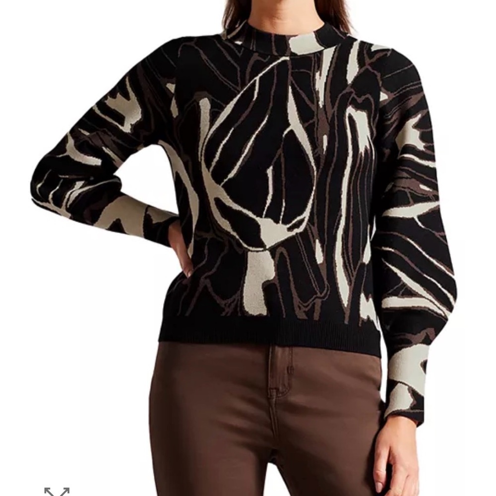 Ted Baker London Mariela Abstract Knitted Jumper